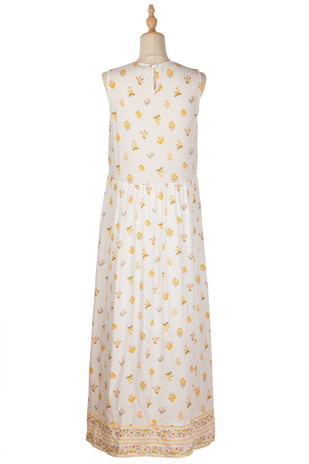 Women's Summer Floral Sleeveless A-Line Dress: Embrace Freshness - Ootddress