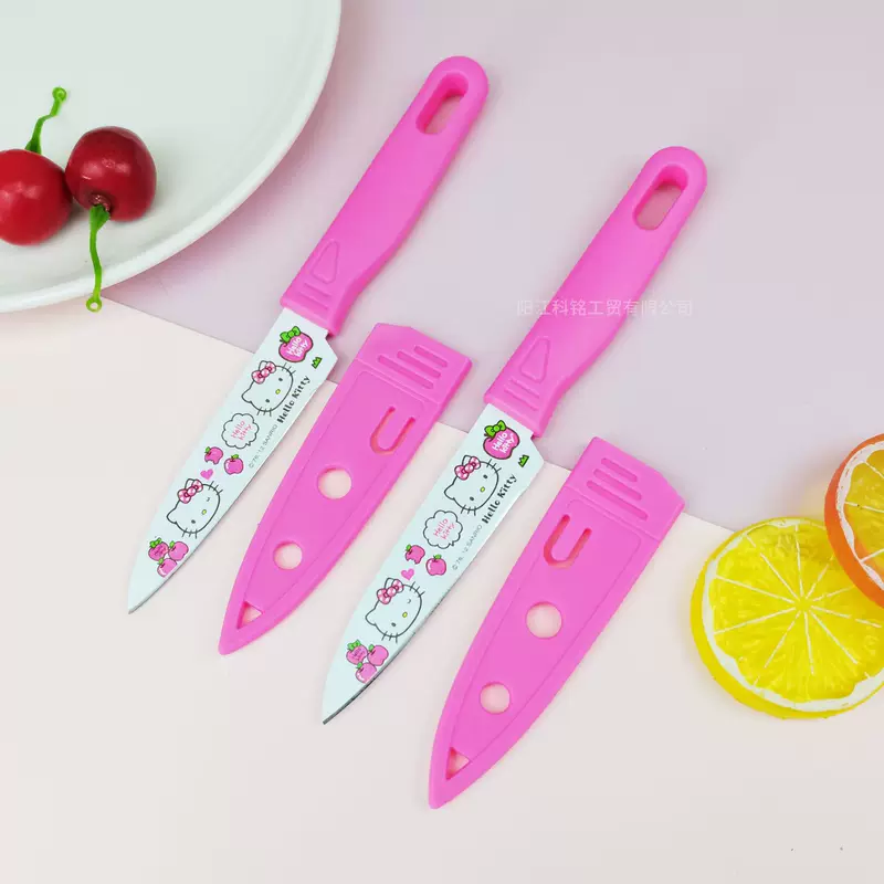 Производство и продажа лезвия Hello Kitty милый мультяшный нержавеющая сталь фруктовый нож чистит очищает