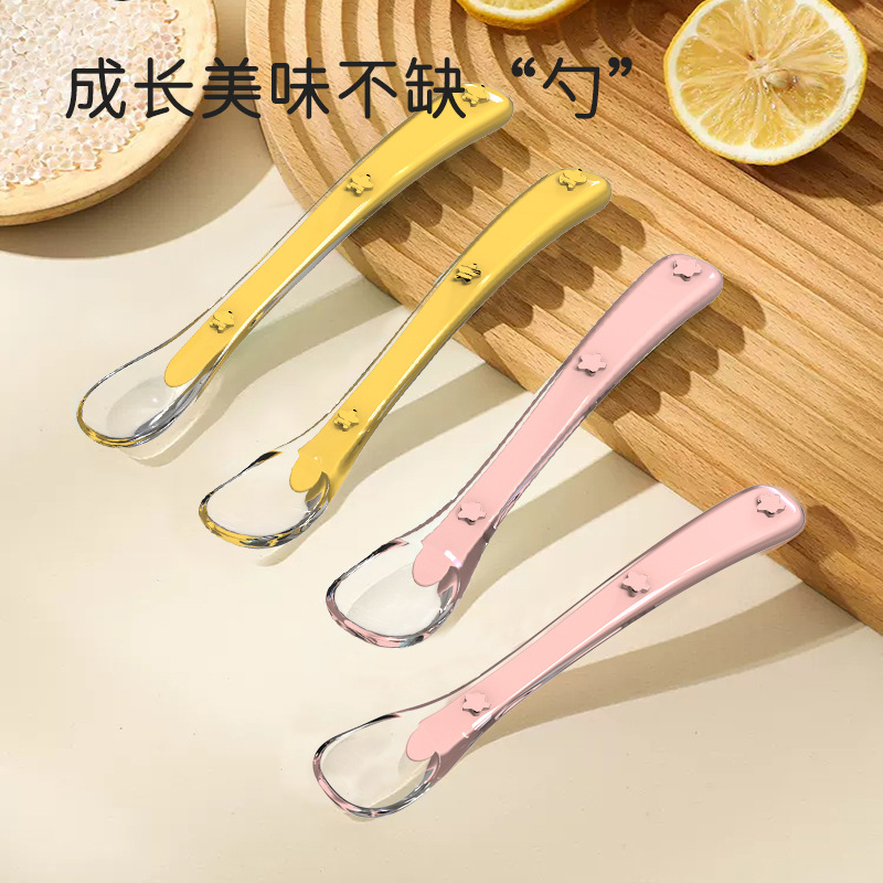 宝宝硅胶软勺婴儿液态硅胶软勺儿童喂水喂奶专用新生儿辅食勺批发