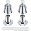 Electroplated 2 handles + base