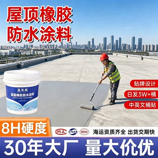 跨境屋顶防水补漏材料房顶裂缝渗水专用涂料楼顶漏水外墙防漏材料