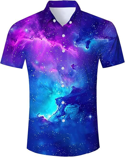 Divertido animal lindo 3D impresión digital hombre calle suelta salvaje manga corta solapa botón camisa hawaiana