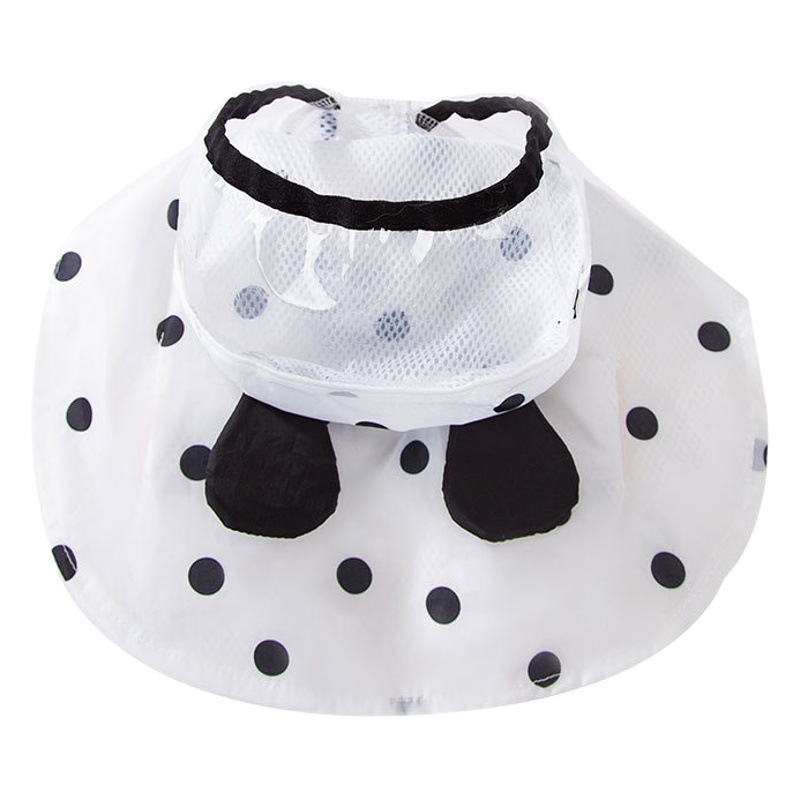 Hippie perro completo impreso Polka Dot oso perro poncho lluvia tracción mascota impermeable de dos patas poncho ropa