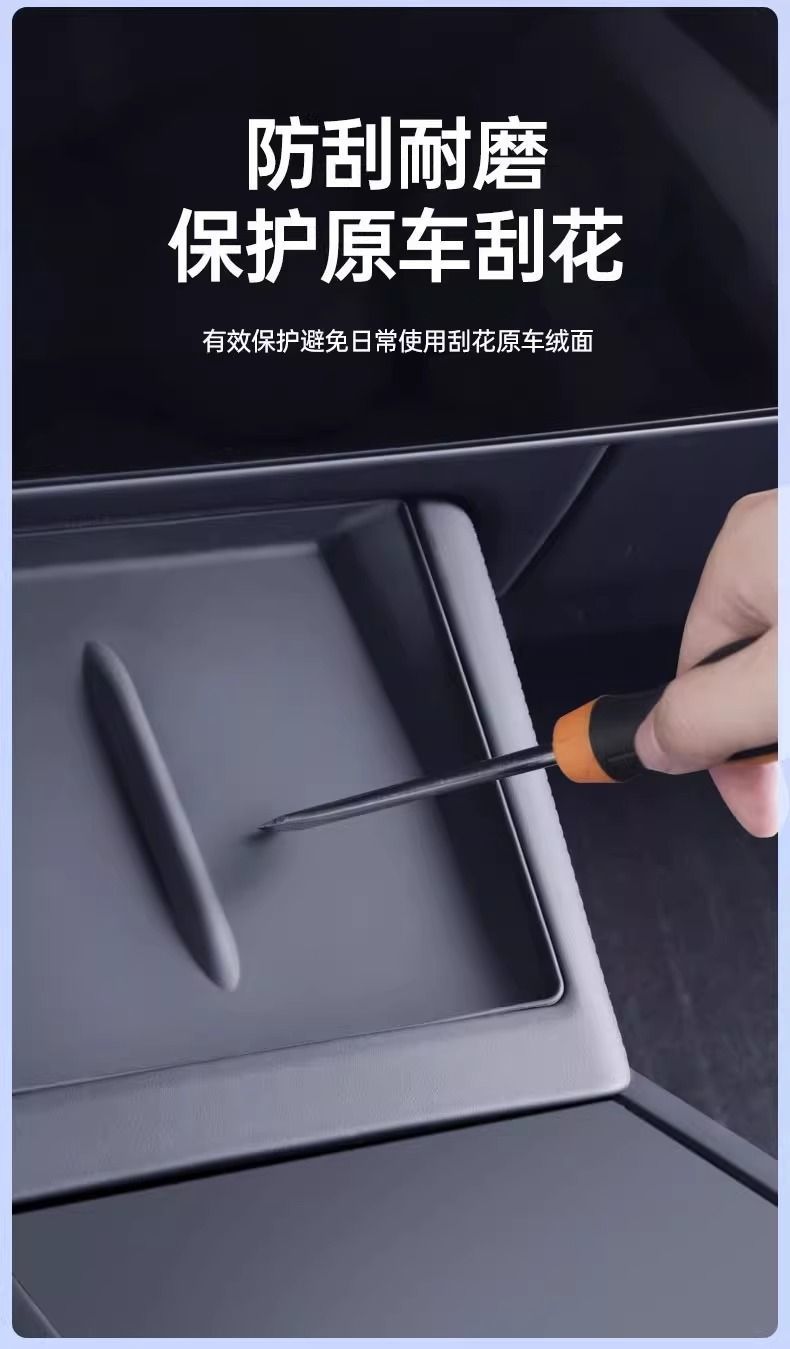 Suitable for Tesla's New Version Modely/3 Wireless Charging Silicone Pad Central Control Anti-Slip Pad Modification Accessories Wholesale