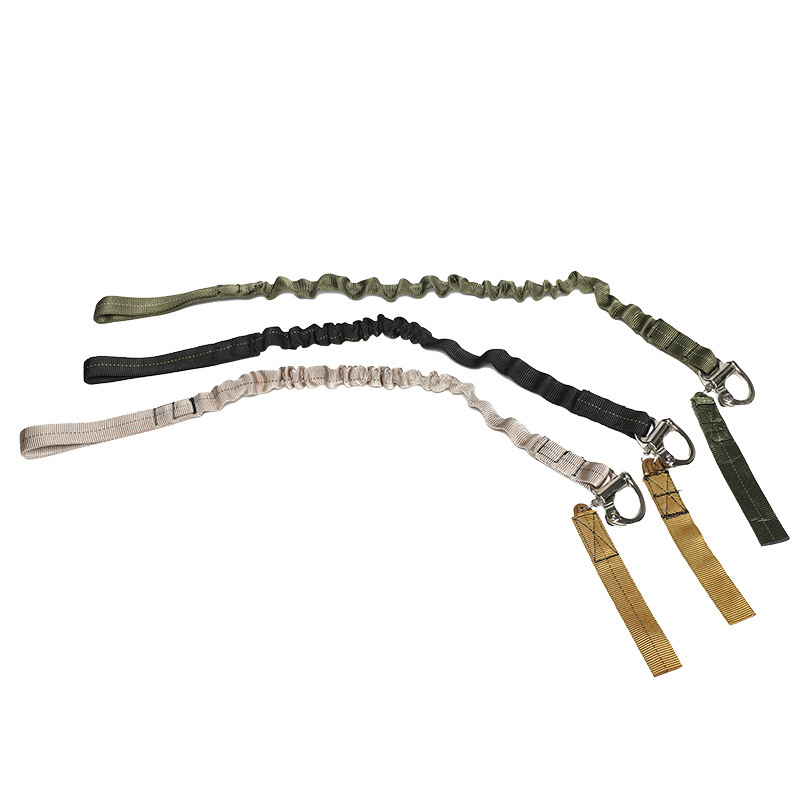 户外军迷战术枪绳伞绳便携宠物牵引绳带缓冲可伸缩防水耐磨牵引绳