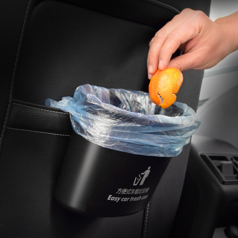 Práctico bote de basura de coche almacenamiento multifuncional bote de basura de coche Universal colgando Cubo de almacenamiento de coche Cubo de almacenamiento