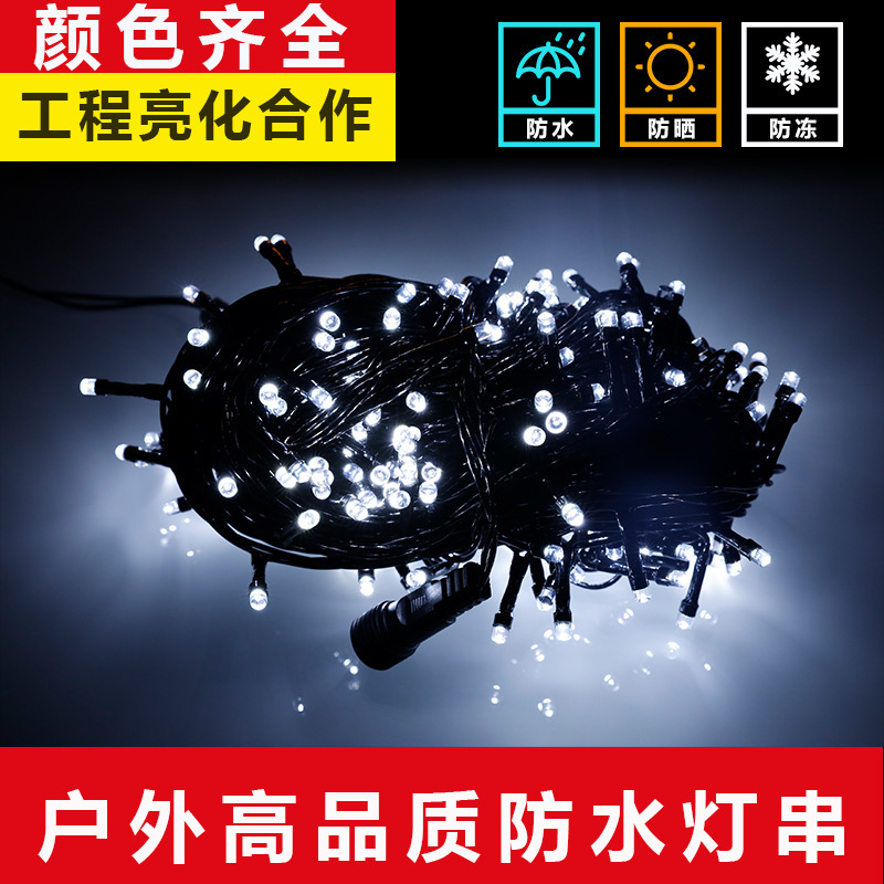 现货led彩灯公母接满天星灯串节日装饰户外防水亮化工程绕树灯|undefined