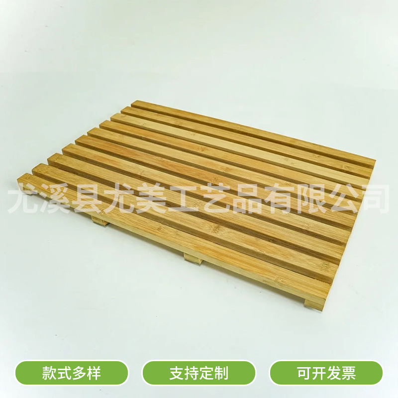 Baño de madera maciza cocina tapete de madera antideslizante pedal de madera anticorrosiva para exteriores