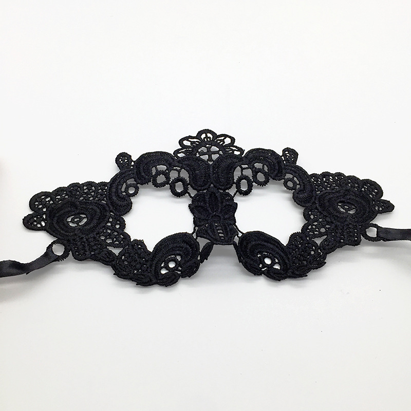 Ventas transfronterizas calientes de Halloween, máscara de encaje de media cara, show de baile, máscara de ojos sexy y misteriosa