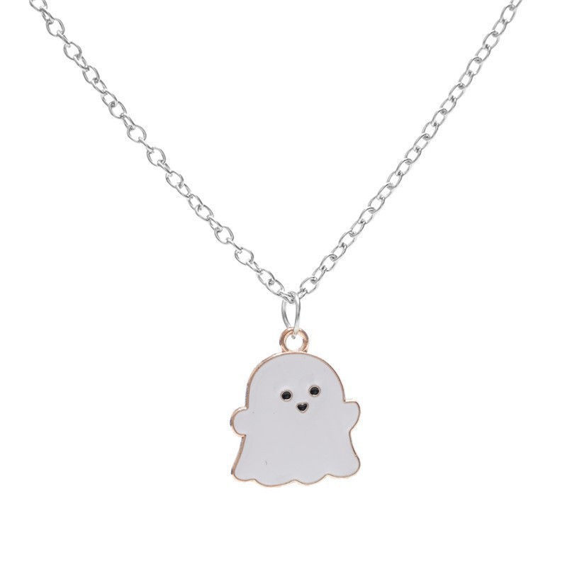White ghost necklace # Xl063