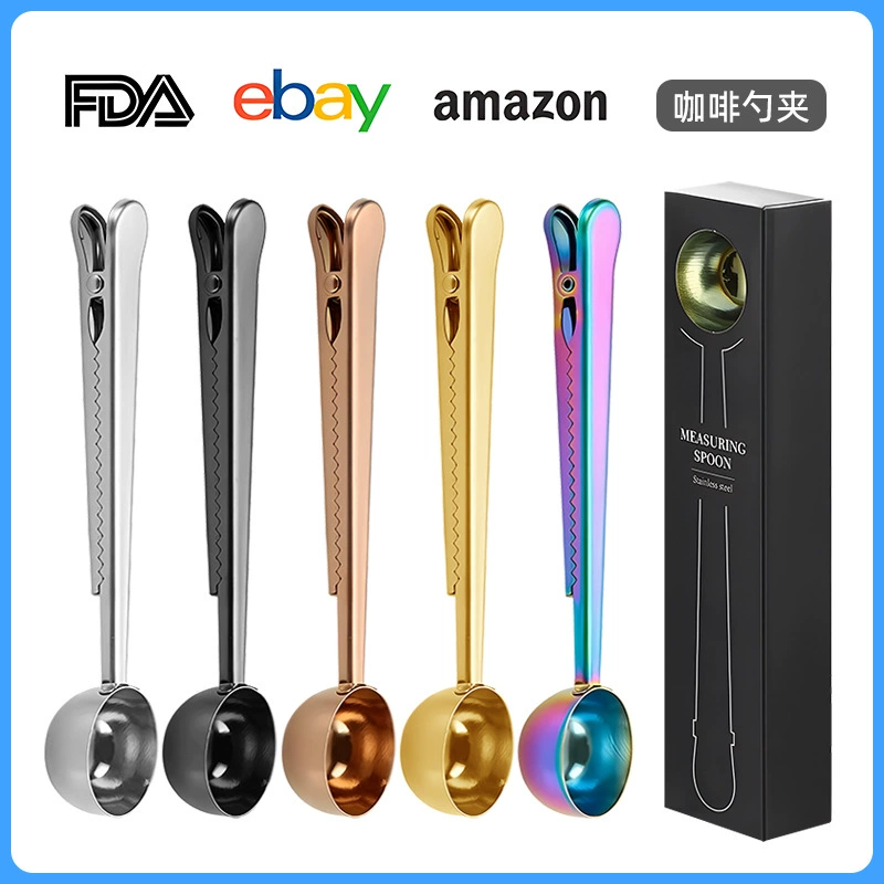 Мерная ложка из нержавеющей стали магазин чая с молоком фруктовый порошок ложка кофе сухое молоко ложка мерная ложка 10 г пищевой уплотнительный зажим