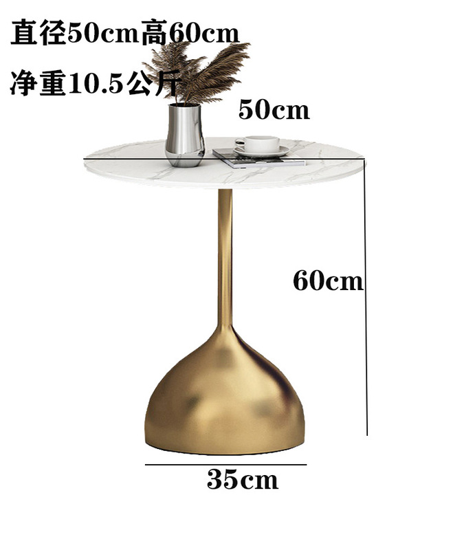 リビングルームの軽い贅沢な辺のいくつかの円形の大理石のソファーの辺のいくつかの小戸型のベランダのホテルのベッドの頭の岩板の小さいお茶のテーブル|undefined