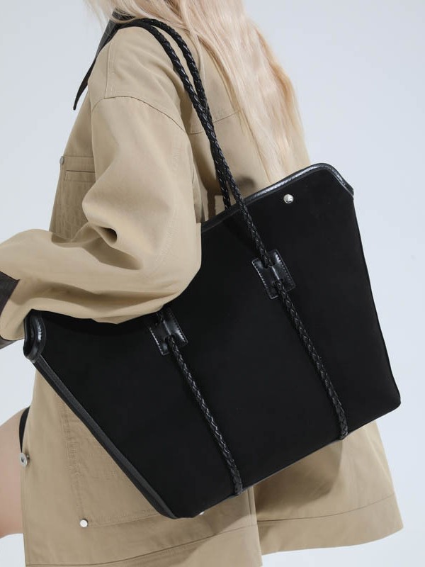 Bolsa de transporte de piel de ciervo de gran capacidad para mujeres nuevas sensaciones relajadas transfronterizas, lujosas y lujosas bolsas de hombro de moda