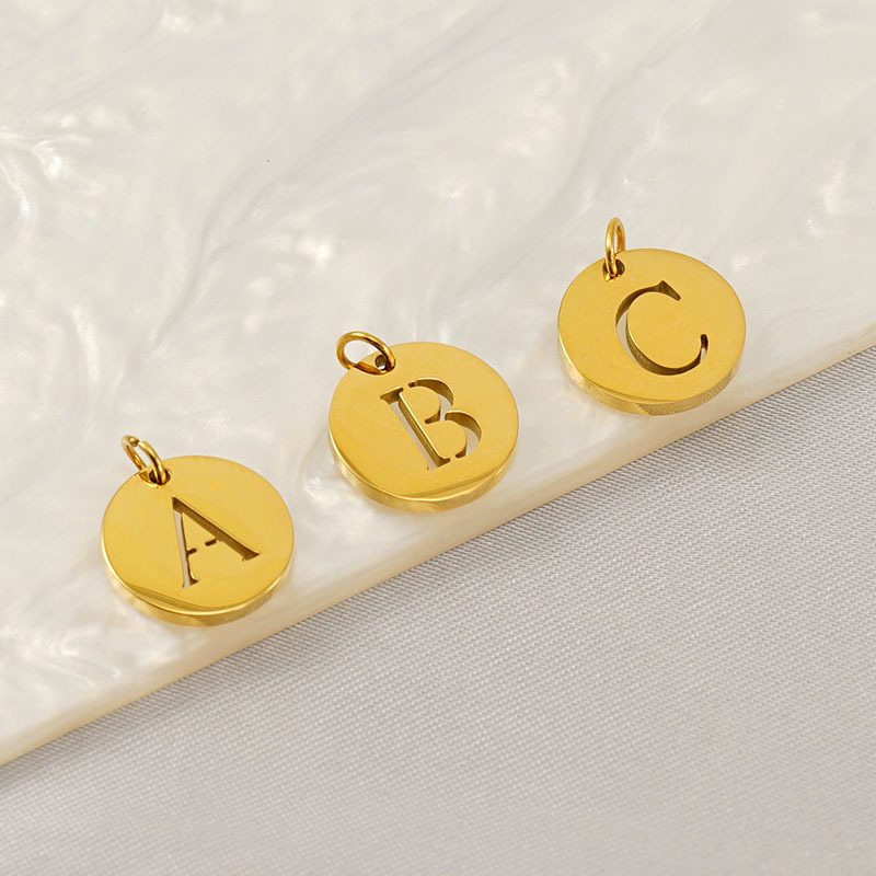 1 Stuk 12*1.4mm 304 Roestvrij Staal Letterpatroon Hanger display picture 5