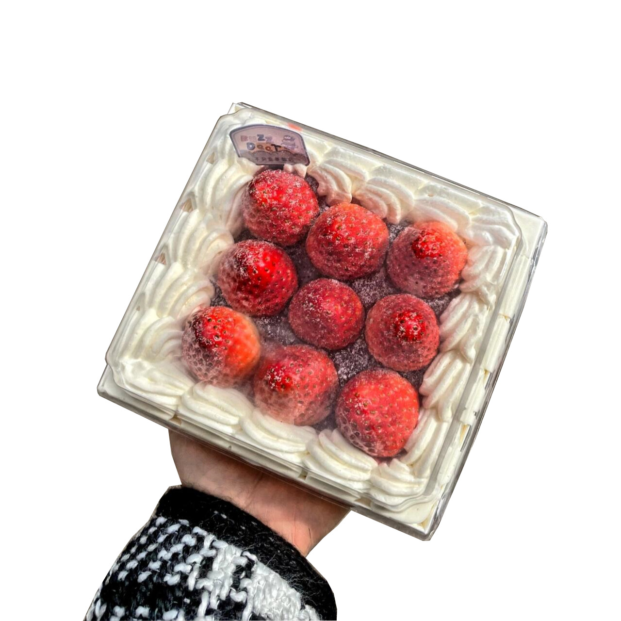 5 pulgadas horneado embalaje de sándwiches caja de mousse caja de embalaje desechable cubierta cuadrada del cielo caja de papel de plástico a prueba de niebla