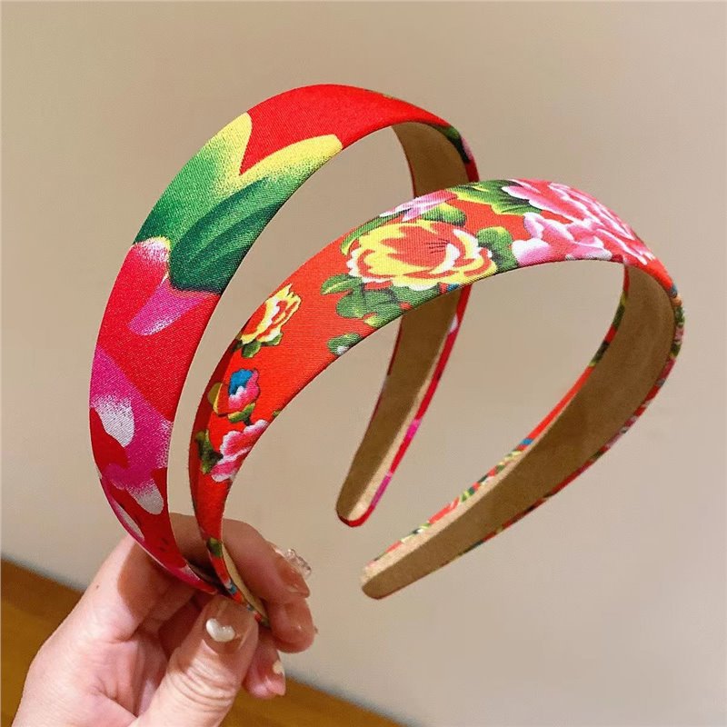 Aite puede manejar este accesorio de cabello de hermana del noreste de la marea nacional de la gran flor del anillo de cabello de intestino cuerda de cabeza de alta sensibilidad al cabello