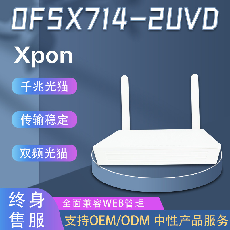 适用华为中兴EPON/GPON/XPON ONU千兆双频光猫四口宽带猫终端设备