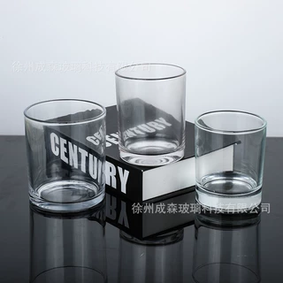 批发现货高透明香薰蜡烛玻璃杯香氛DIYINS风欧式自制空杯烛台手工