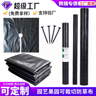 Cross-Border Amazon Pp Material Weed Removal Cloth Wholesale Customization 70g Black Weed-Proof Cloth Permeable Green Weed Removal Cloth