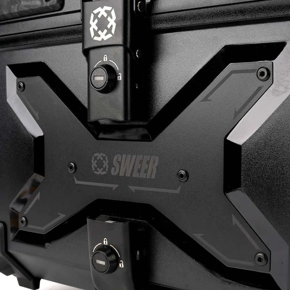 SWEER's new 45L motorcycle ABS plastic tail box, large-sized quick-release electric vehicle tail box No. 9