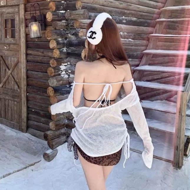 Сексуальный купальник, мультфильм комплект, корейский стиль, 3 предмета комплект