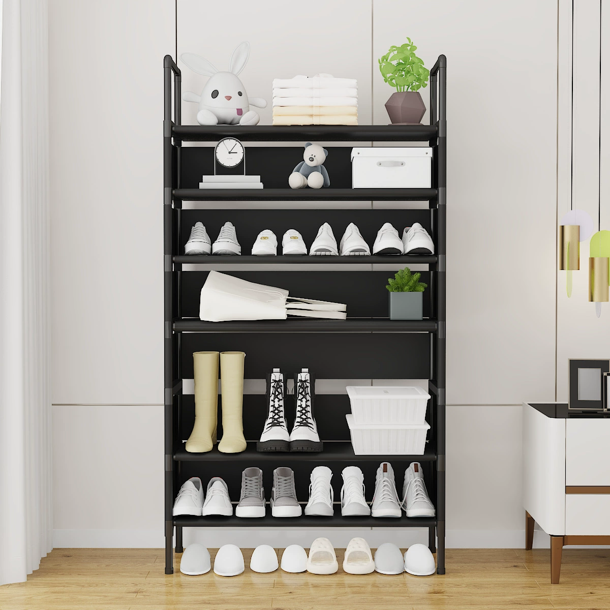 Кросс-граничная дропшиппинг подставка для обуви, простая обувница, шкаф для обуви, обувная полка для общежития, дома, двери, многоярусная сборная система для хранения, экономия места