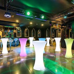 J8 Table and Chair Luminous Bar Wine Party Creative Table and Chair High Table Luminous Bar Event Table and Chair Bar Outdoor Cocktail G3