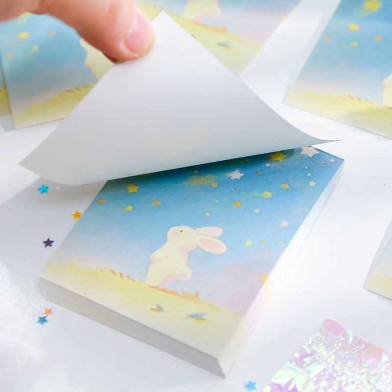 Libro de notas de paisaje original del Sr. Paper Serie de variaciones de fantasía Libro de notas de notas de mensajes de estudiantes de estilo ins