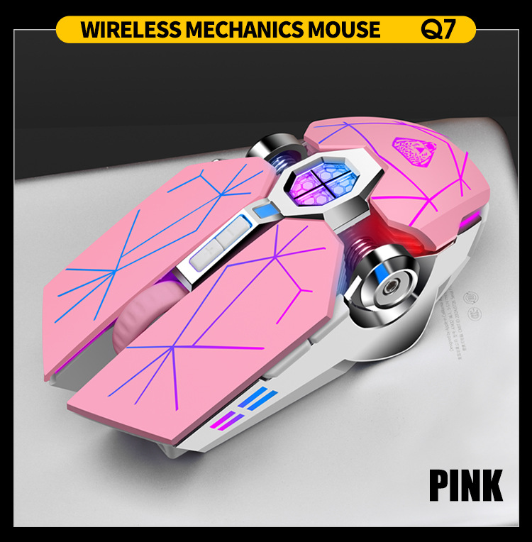 Emperor Leopard Q7 Wireless Charging Gaming Silent with Light Emitting Water Cooled Mechanical Mouse_voghion.com