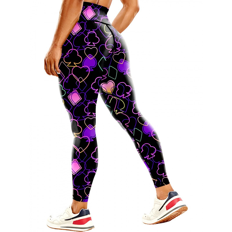 Transfronterizos Europa y Estados Unidos impresa pantalon de calzado de calzado de mujer elevación de cadera apretada bottom diaria pantalones deportivos casuales 2026