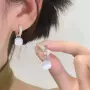 方形镶钻气质百搭耳扣