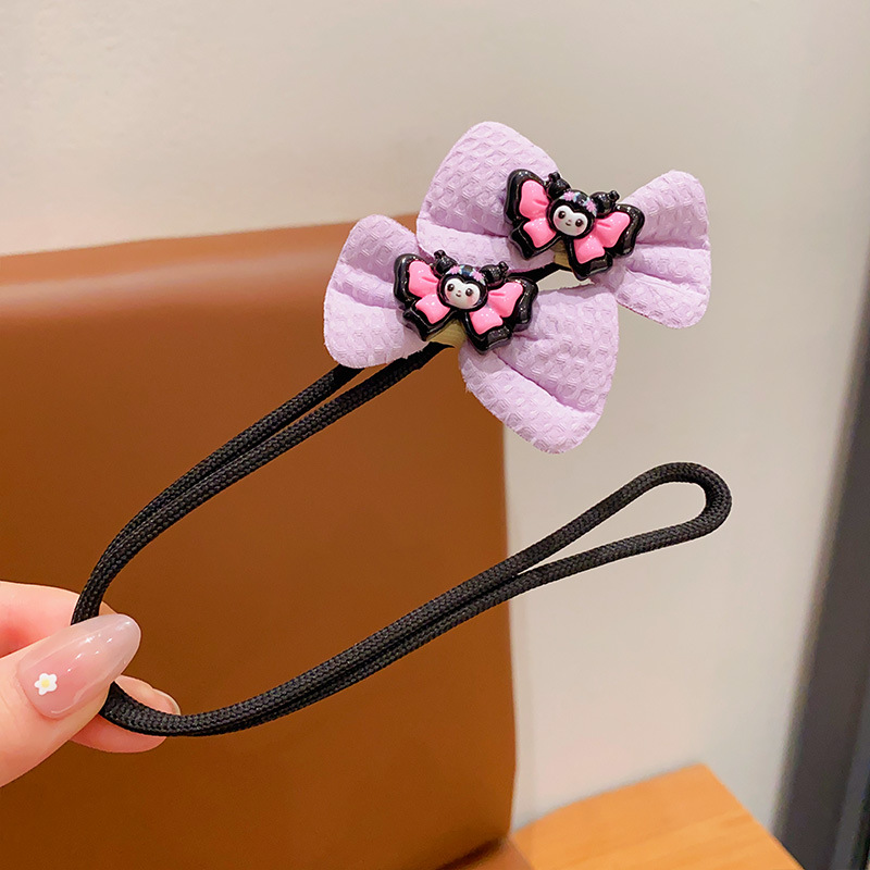 Kulomi niños varillas de cabello bola cabeza perezosa artefacto 2024 nuevo bebé dibujos animados cabeza trasera toque de flores