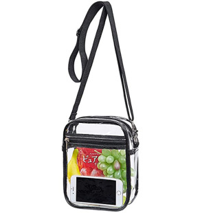 Cross-Border Transparent Pvc Single Shoulder Transparent Crossbody Bag for Women, Jelly Bag, Outdoor Sports Simple Waterproof Small Square Bag