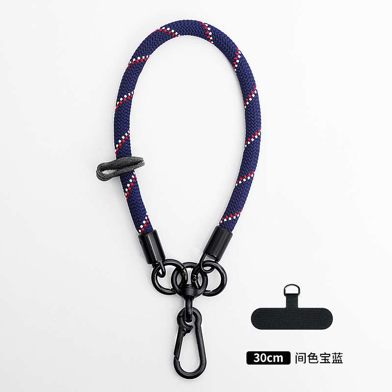 Cordón de teléfono móvil al por mayor crossbody ajustable avanzado Halter muñeca tejida Sling back clip caja del teléfono móvil correa de cordón