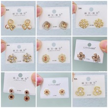 丽银2025秋冬新潮日韩时尚轻奢高级感气质时尚个性耳饰银针女耳环