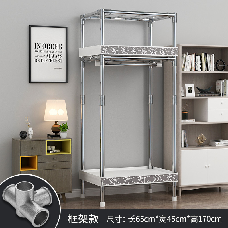 简易衣柜家用卧室组装布衣柜钢管加厚加粗结实耐用布衣橱出租房用|undefined