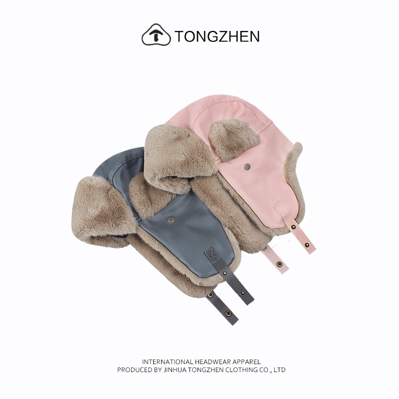 Gorro lei feng de couro para inverno com proteção de orelhas_voghion.com