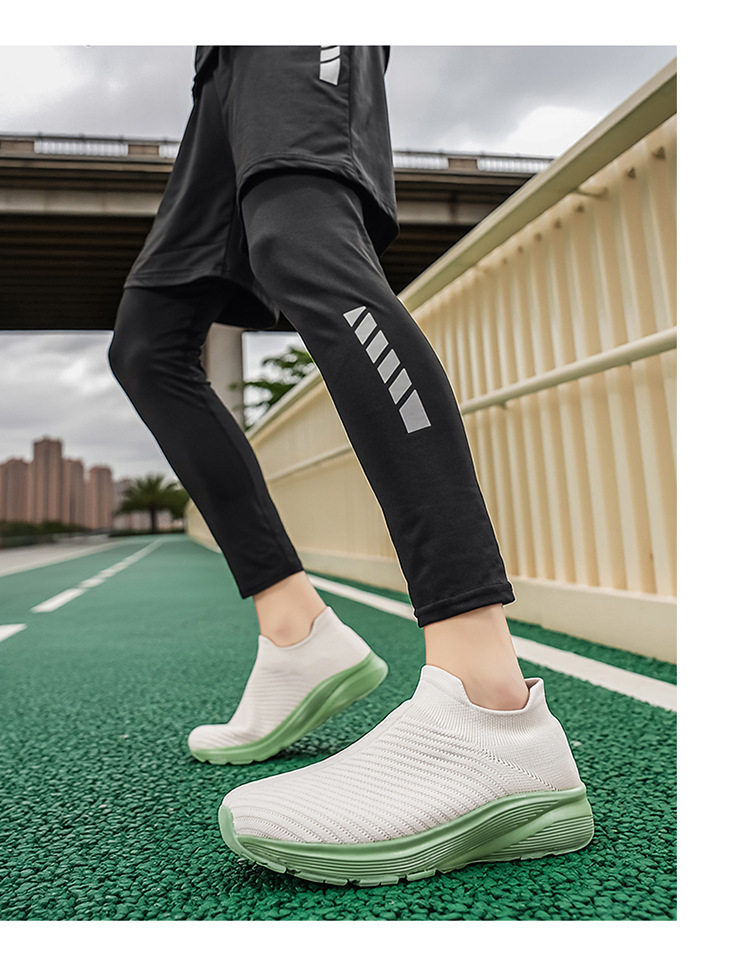 Giày lười vải dệt lưới unisex xỏ chân đế mềm nhẹ cỡ lớn, gót 3-5 cm — A 81m màu, A81 màu xám, A81 màu đen chi tiết 18