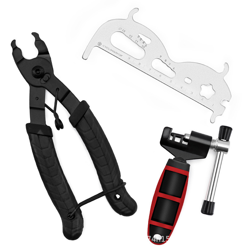 Herramienta de reparación de bicicletas eje central conjunto de combinación de llave volante conjunto de montaje y desmontaje herramienta de reparación de cadena giratoria Reparación de desmontaje de vuelo