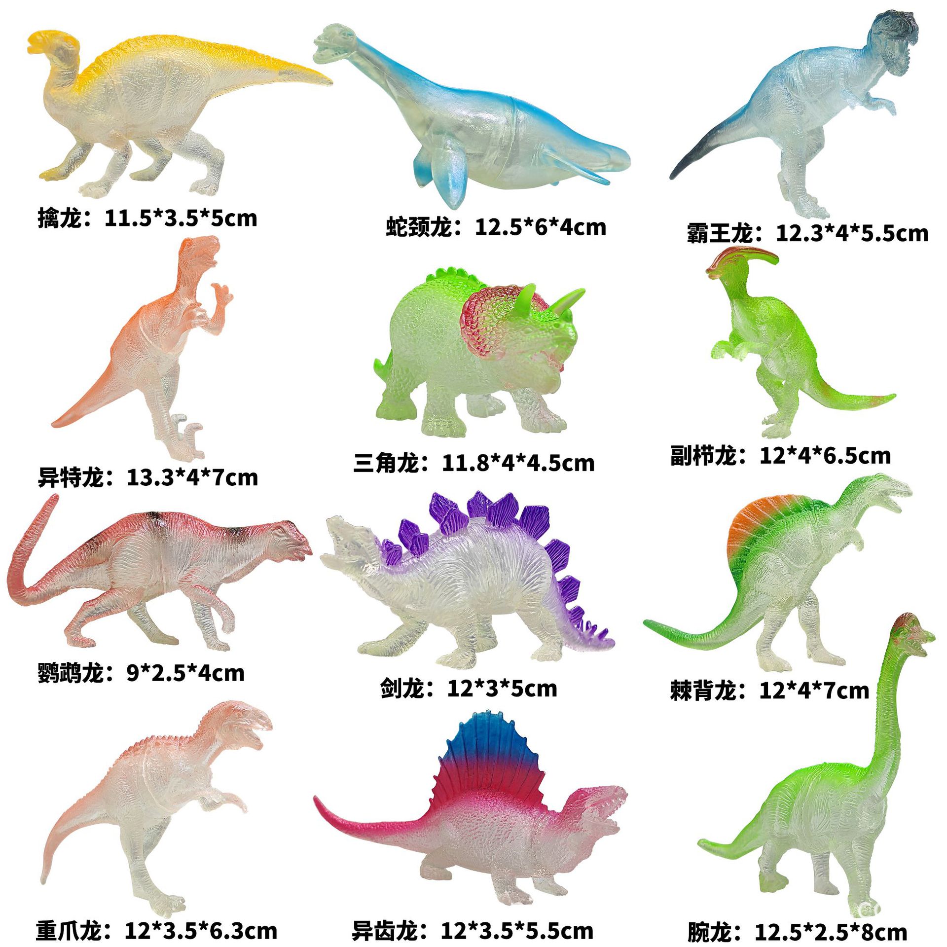 Materiales educativos infantiles transfronterizos, set de juguetes de modelos de dinosaurios y vida marina realistas pintados a mano para ciencia y educación.