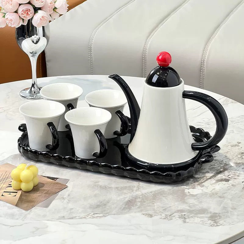 Элитный чайный набор для дома, лёгкая роскошь, высококачественная чашка для новоселья, высококачественная керамическая подарочная коробка для новоселья