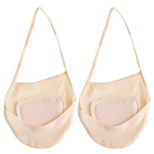 Summer thin ice silk suspender boat socks invisible socks women's shallow mouth non-slip high heels half-palm socks anti-wear sponge socks