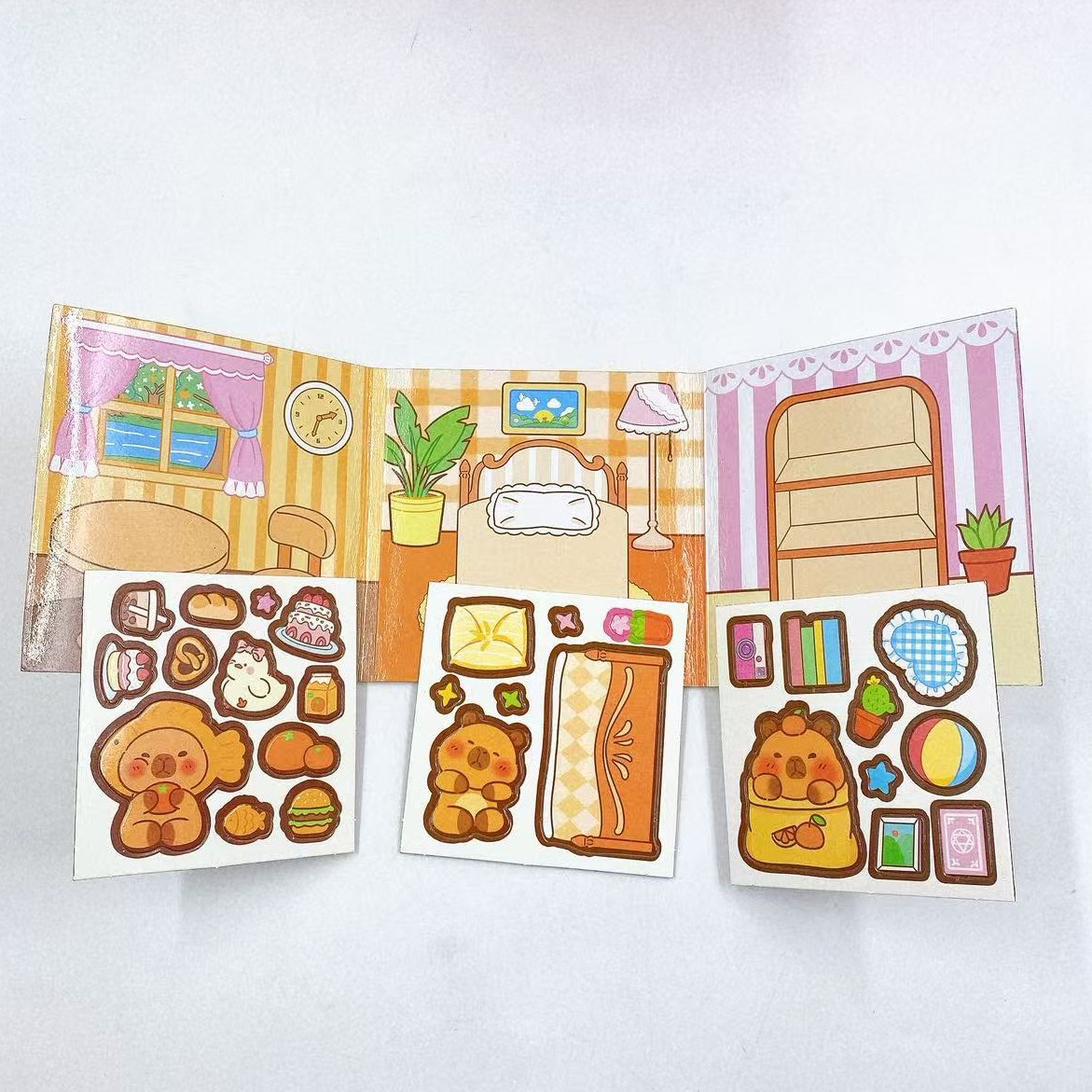 Kapibala Magnetic Quiet Book Free Sastrería Hecho a mano Libro hecho a mano de bricolaje Juguetes educativos para niños Pegar niñas para jugar image 4
