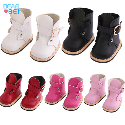 Cross-border 18-inch American girl doll shoes accessories dress-up doll leather shoes 45 cm doll shoes wholesale