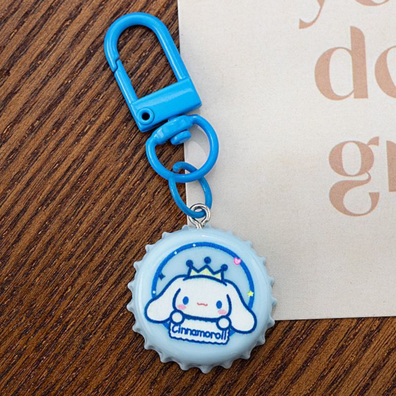 Cubierta de botella de dibujos animados llaveros ins corazón de una niña lindo Jade Gui perro colgante de resina de amigos pequeños regalos accesorios diy