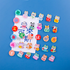 Chinese-style festive Spring Festival dragon year small accessories fridge magnet magnetic sticker New Year festive home decoration 3D stereoscopic magnet