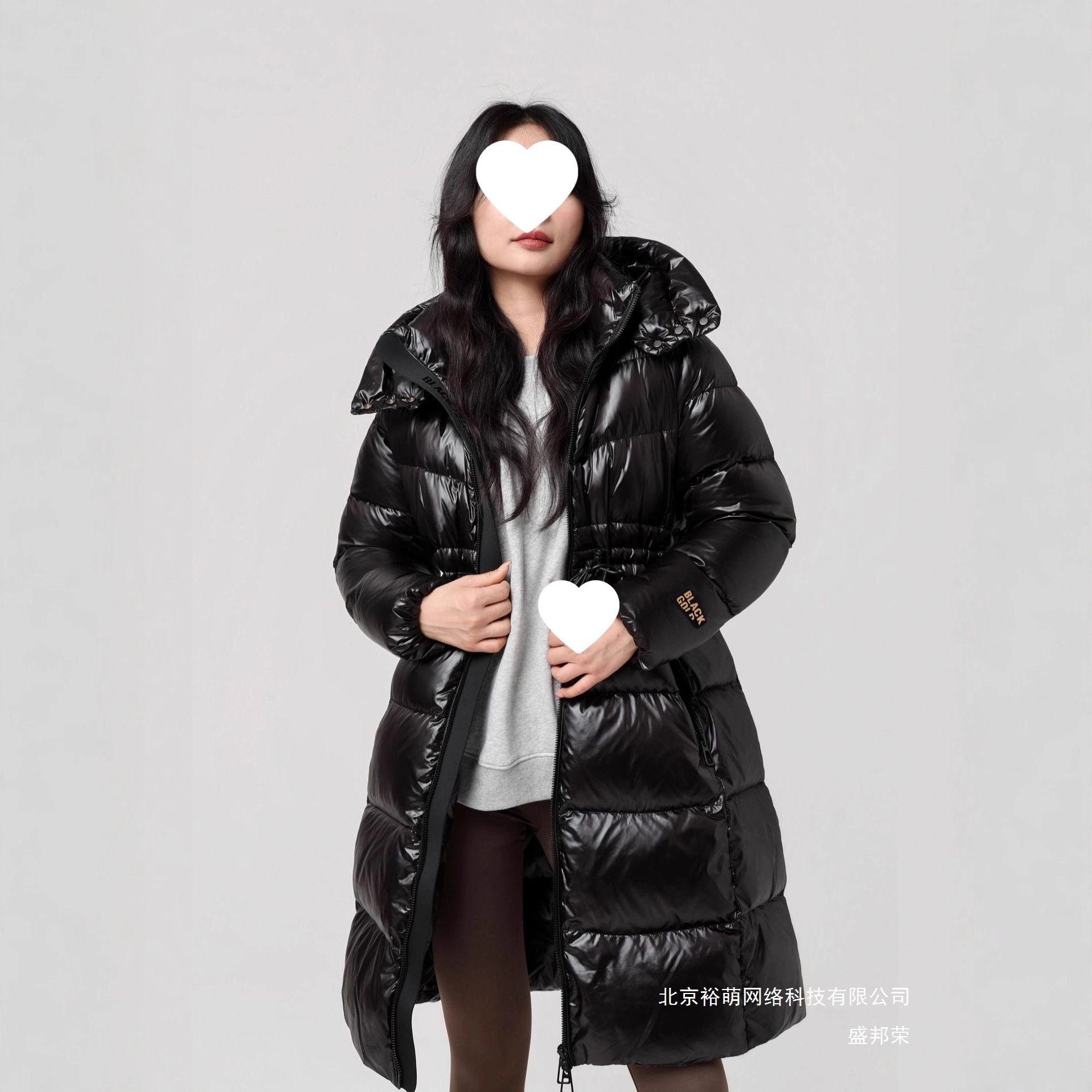 Factory Direct Sales Black Gold Goose down Jacket 2025 Winter New Long down Jacket Women's Waist Slimming Outdoor Cold Resistance