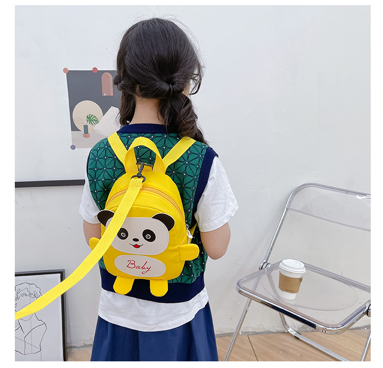 Kindergarten schoolbag for children, boys and girls, 1-3-5 years old, anti-wandering rope, cute frog, double-shoulder baby small backpack undefined