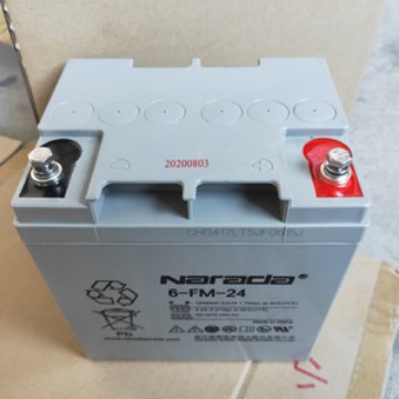 南都蓄电池6-FM-24 12V24AH免维护UPS直流屏通信电源电力消防门禁
