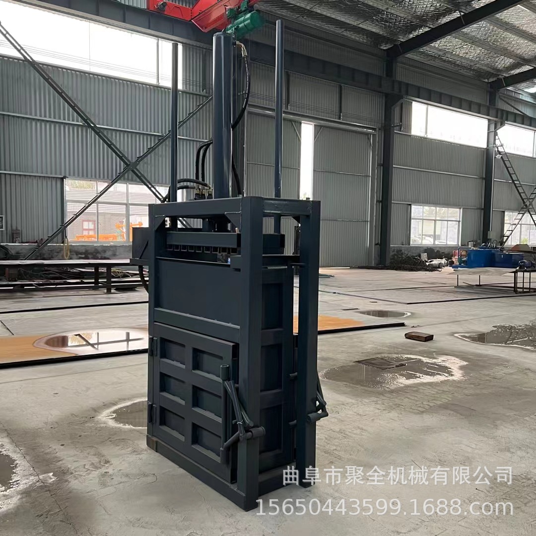 环保型废纸纸箱液压压包机 立式海绵棉花秸秆稻草半自动打包机